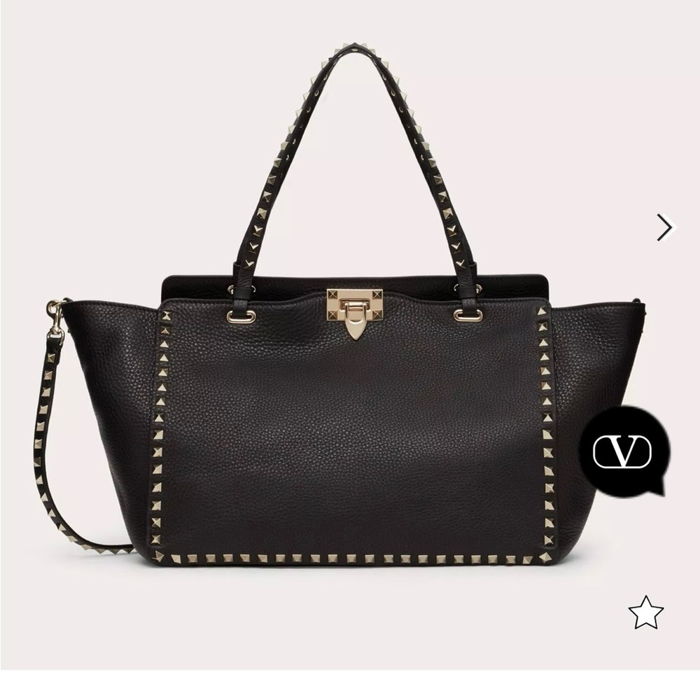 Beautiful Valentino rock stud tote handbag used once! Like New!